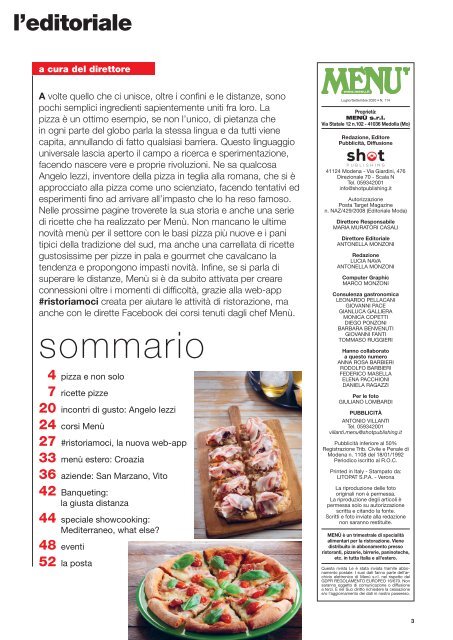 MENU n.114 - Luglio/Settembre 2020