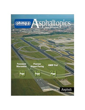 ASPHALTopics | Summer 2013 | VOL 26 | NO 2