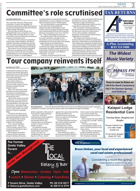 North Canterbury News: September 03, 2020