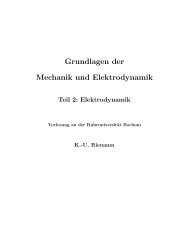 Grundlagen der Mechanik und Elektrodynamik