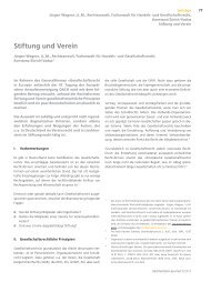 Stiftung und Verein - Liechtenstein-Journal