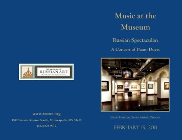 Music at the Museum Russian Spectacular: A Concert of Piano Duets