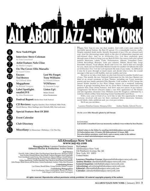 heart of gold - The New York City Jazz Record