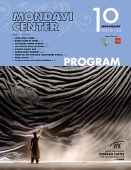 PROGRAM - Mondavi Center