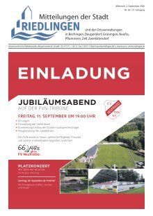 Amtliches Mitteilungsblatt Riedlingen 02.09.2020
