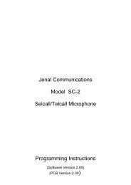 SC2 Programming manual software version 2 - Jenal Communications