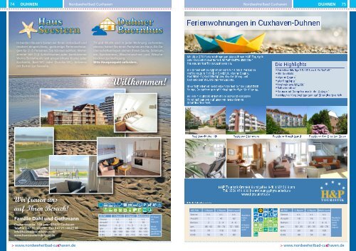 Urlaubsmagazin Cuxhaven 2021 Quartiere