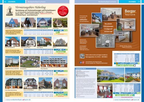 Urlaubsmagazin Cuxhaven 2021 Quartiere