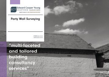 Party Wall Service A5 Brochure