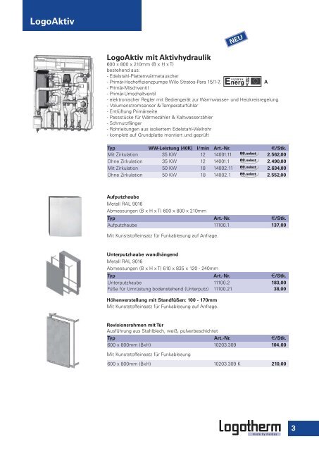 Nah - und Fernwärmestationen - Enrepo