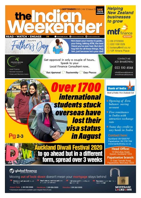 The Indian Weekender, Friday September 4 2020