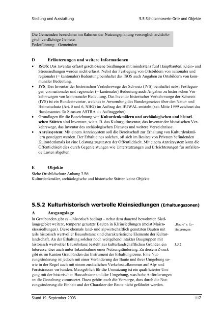 Landschaft - Richtplan Graubünden - Kanton Graubünden