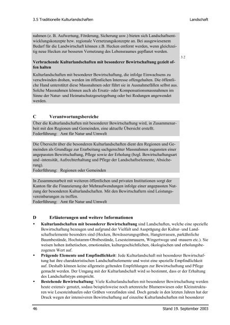 Landschaft - Richtplan Graubünden - Kanton Graubünden