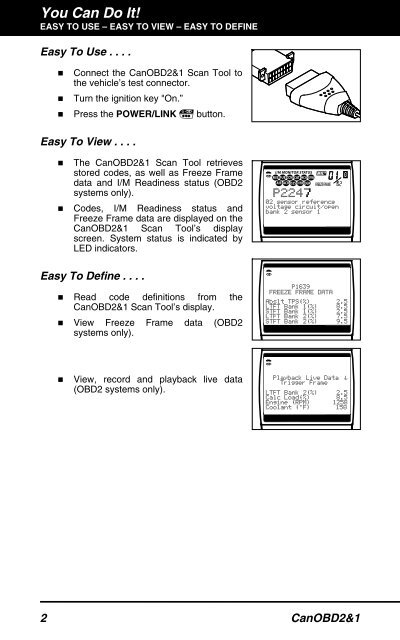 CanOBD2&1 Scan Tool - Sears