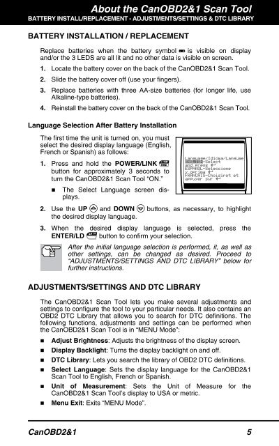 CanOBD2&1 Scan Tool - Sears