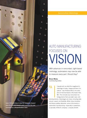 Auto Manufacturing Focuses on Vision - Marposs