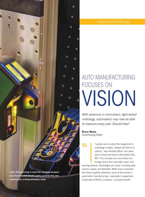 Auto Manufacturing Focuses on Vision - Marposs