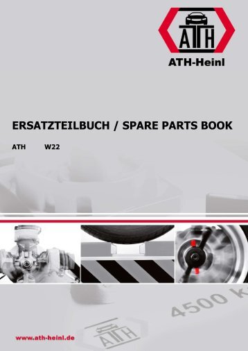 ATH-Heinl ERSATZTEILBUCH SPARE PARTS BOOK W22