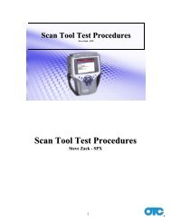 Scan Tool Test Procedures - OTC