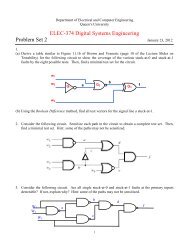 ELEC-374 Digital Systems Engineering Problem Set 2 - Queen's ...