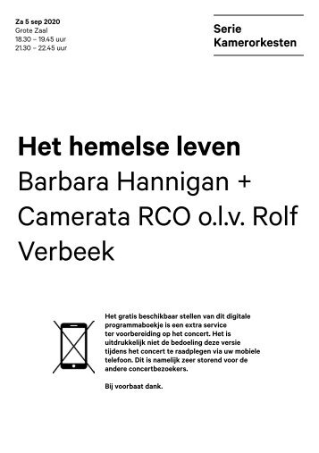 2020 09 05 Barabara Hannigan + Camerata RCO