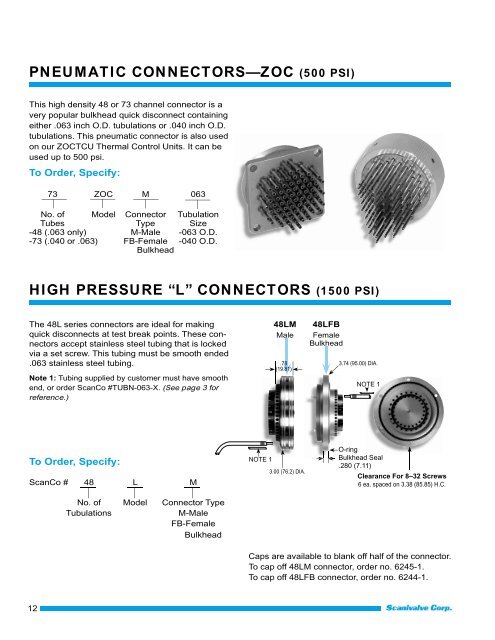 Pneumatic Connectors and Tubing Catalogue - Calibration Dynamics