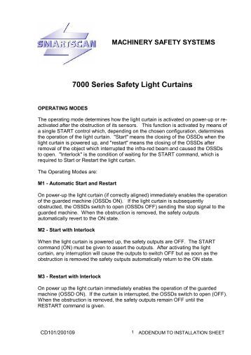 Omron Ms4800 Light Curtain Manual