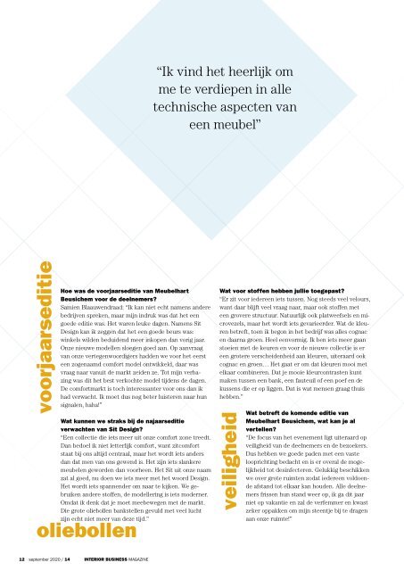 Interior Business Magazine 14 - Meubelhart Beusichem special