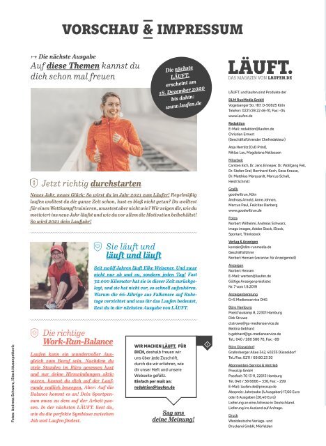 LÄUFT. Das Magazin des Frankfurter Laufshop