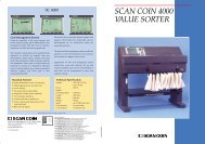 SCAN COIN 4000 VALUE SORTER - Financial Equipment Company