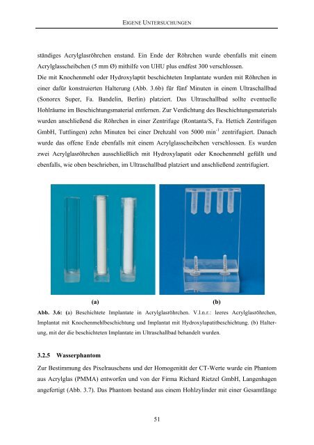 Tierärztliche Hochschule Hannover Entwicklung von Methoden zur ...