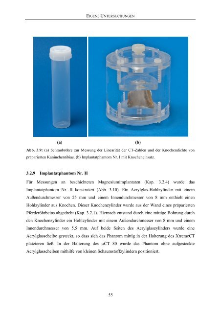 Tierärztliche Hochschule Hannover Entwicklung von Methoden zur ...