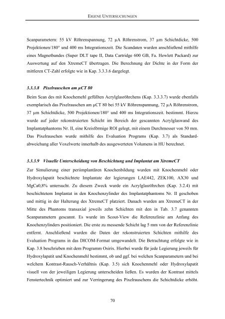 Tierärztliche Hochschule Hannover Entwicklung von Methoden zur ...