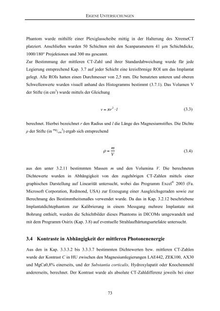 Tierärztliche Hochschule Hannover Entwicklung von Methoden zur ...