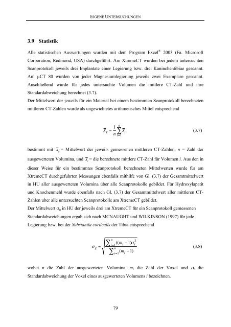 Tierärztliche Hochschule Hannover Entwicklung von Methoden zur ...