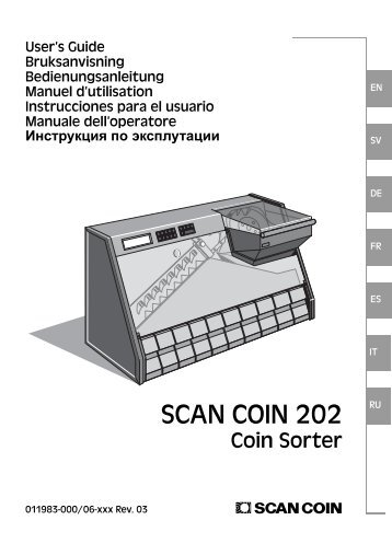 Инструкция по эксплутации - SCAN COIN