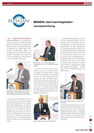 BDGW-Jahresmitglieder- versammlung