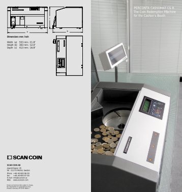 PERCONTA CASSOMAT CS R The Coin Redemption Machine for ...