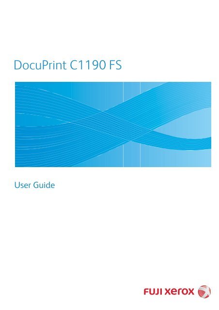DocuPrint C1190 FX - Fuji Xerox Printers