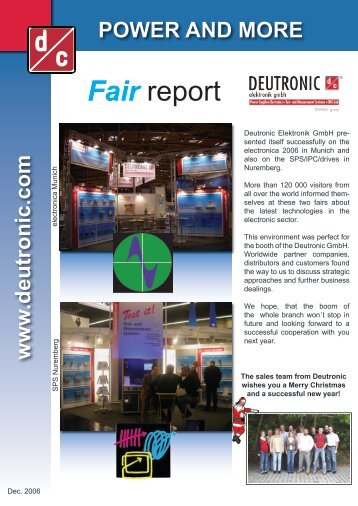 Our highlights from the fair - Deutronic Elektronik GmbH