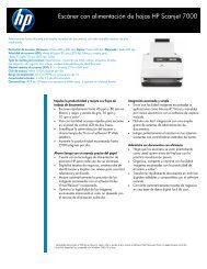 Escáner con alimentación de hojas HP Scanjet 7000 - Solution Box