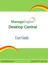 ManageEngine Desktop Central :: Help Documentation