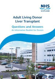 Adult Living Donor Liver Transplant - Questions and ... - NHS Lothian