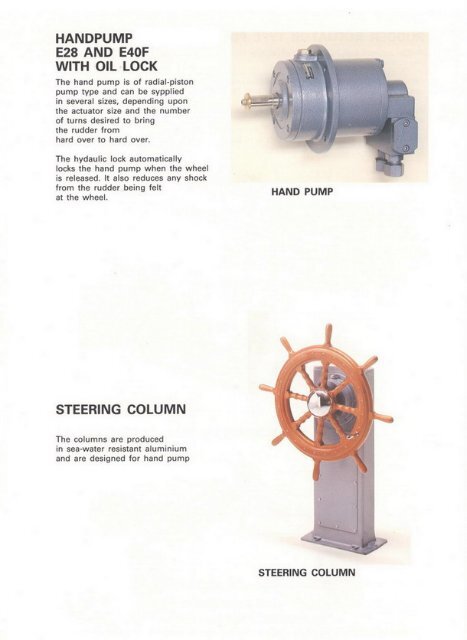 HANDPUMP E28 AND E40F WITH OIL LOCK - Scandia Shipping