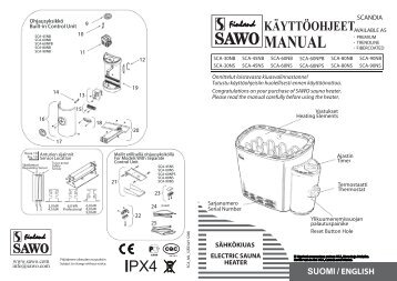 käyttöohjeet - SAWO Finnish Sauna Manufacturer