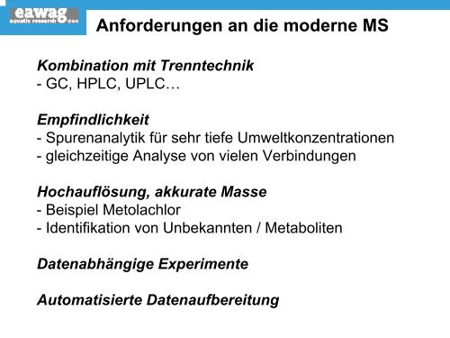 Die Bedeutung der Massenspektrometrie in der Umweltanalytik