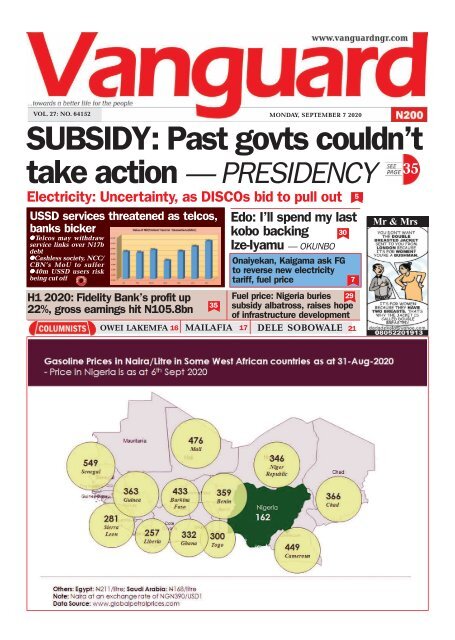 07092020 Subsidy Past Govts Couldn T Take Action Presidency