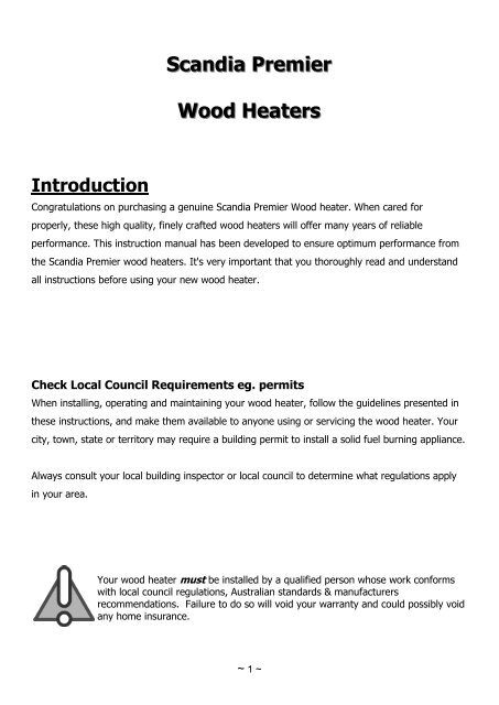 Scandia Premier Wood Heaters - Scandia Stoves & Spares