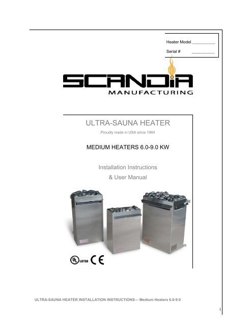 Sauna Heater Sizing Chart