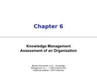 Why Assess Knowledge Management?